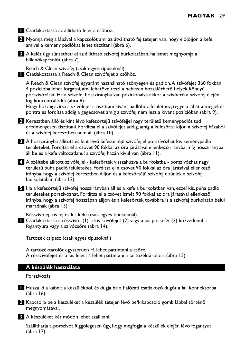 Philips FC8424 User Manual | Page 29 / 76