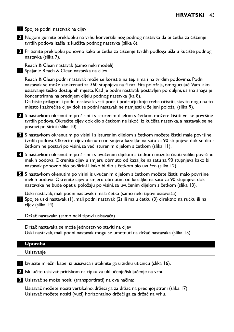 Philips FC8424 User Manual | Page 43 / 76