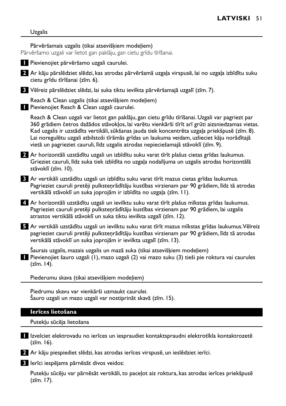 Philips FC8424 User Manual | Page 51 / 76