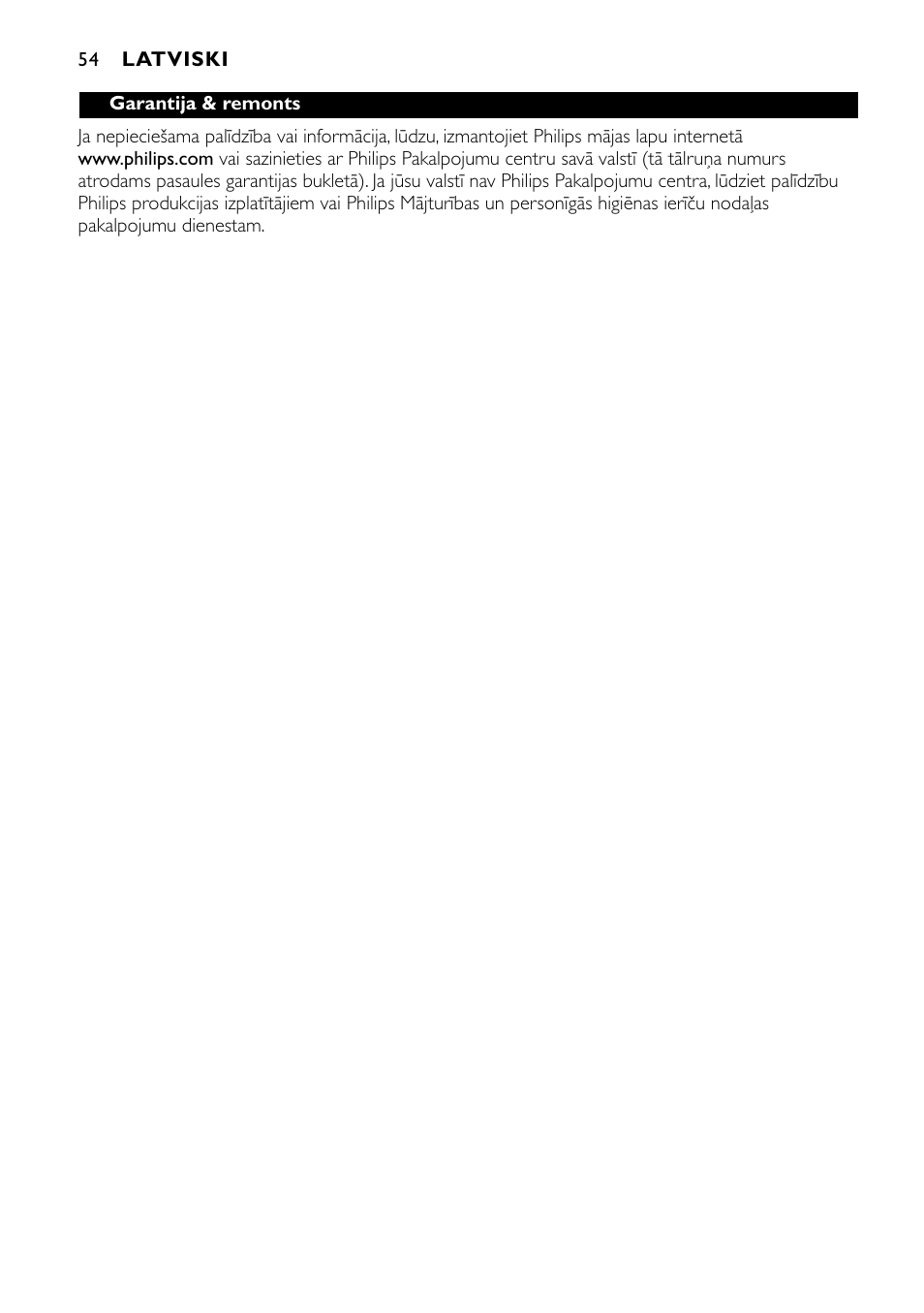 Philips FC8424 User Manual | Page 54 / 76