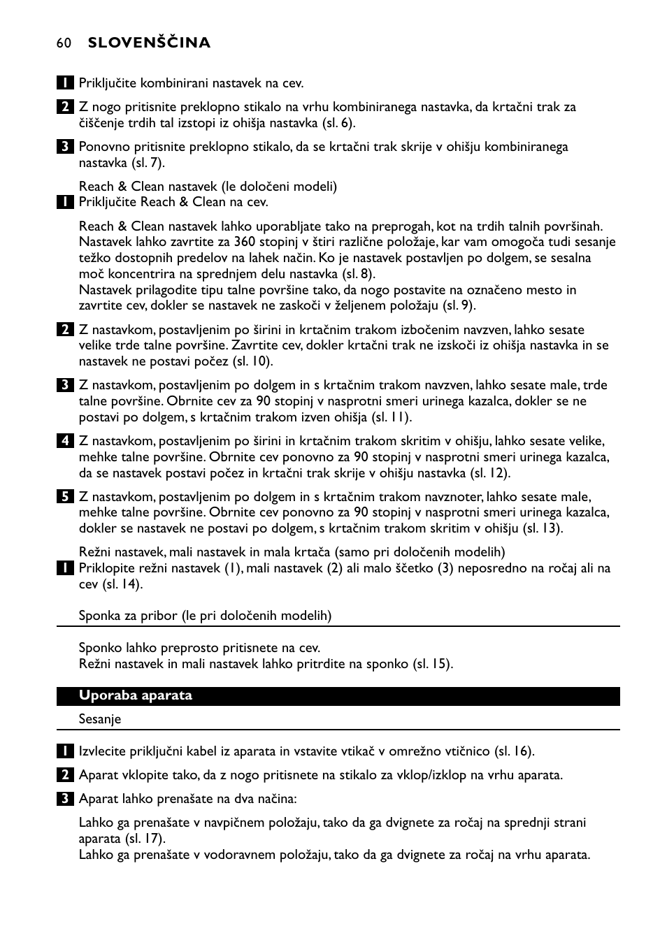 Philips FC8424 User Manual | Page 60 / 76