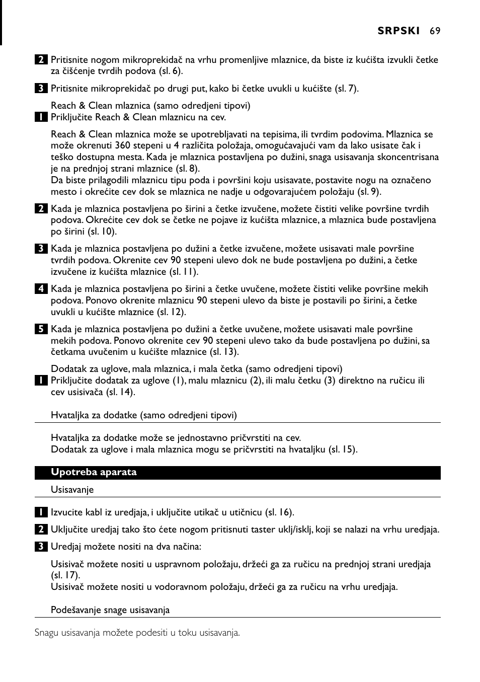 Philips FC8424 User Manual | Page 69 / 76
