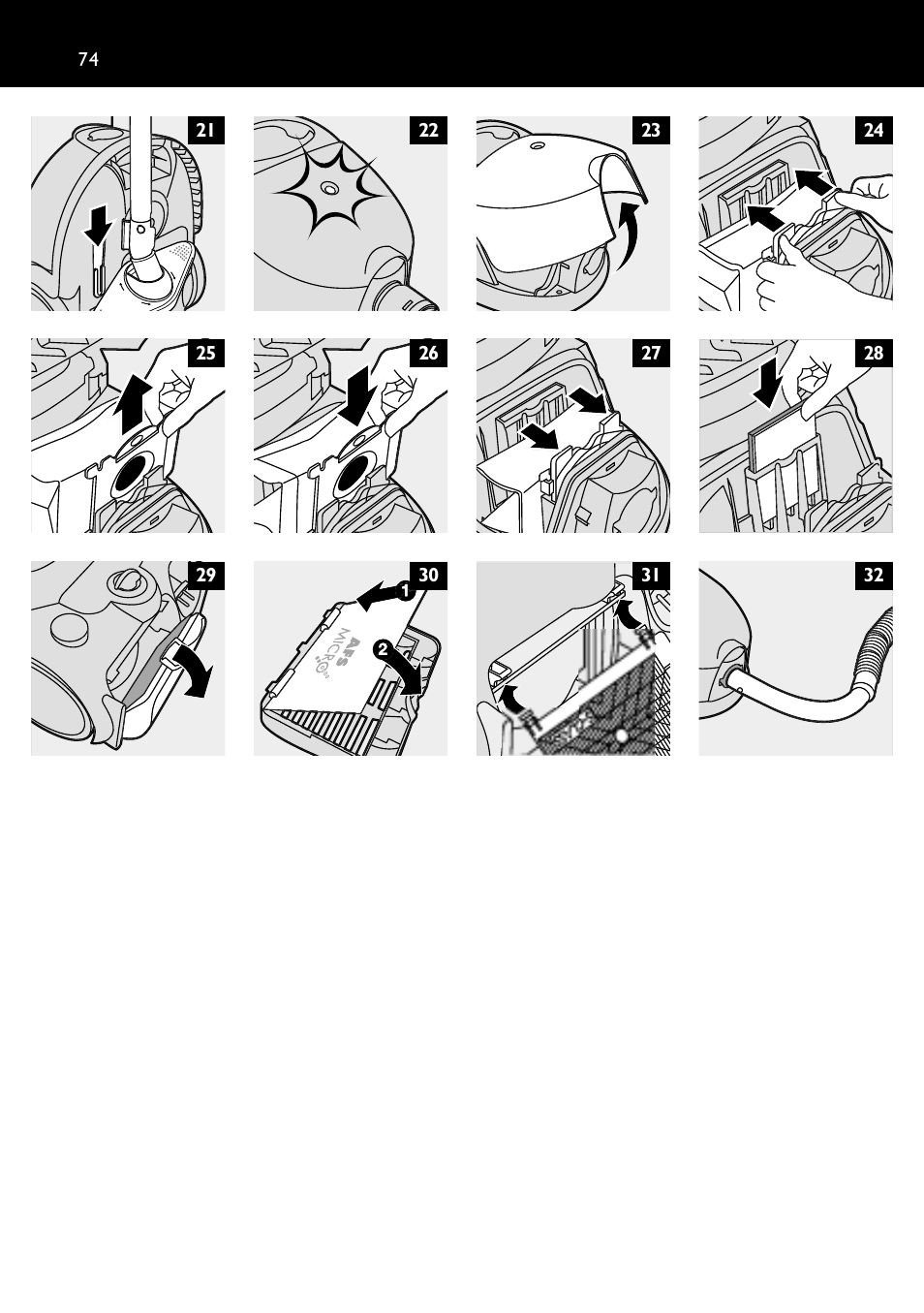 Philips FC8424 User Manual | Page 74 / 76