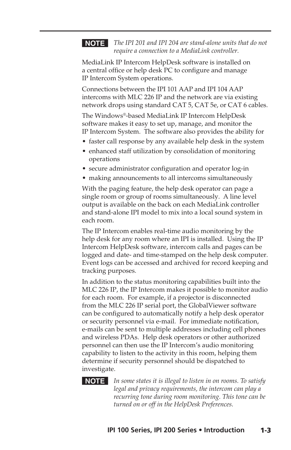 Extron electronic IPI 100 Series User Manual | Page 13 / 100