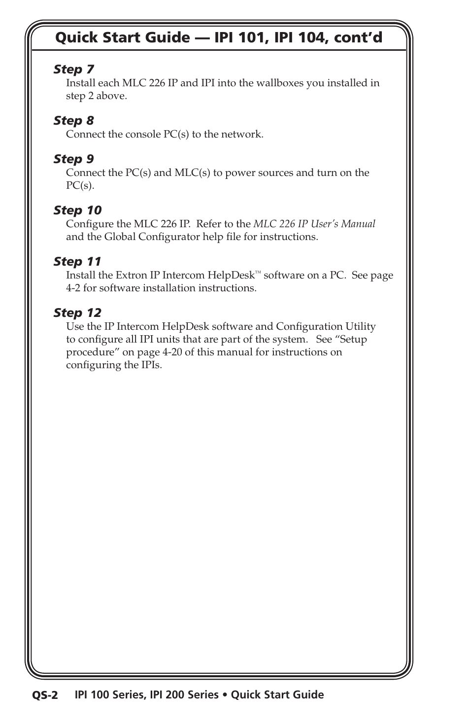 Extron electronic IPI 100 Series User Manual | Page 6 / 100