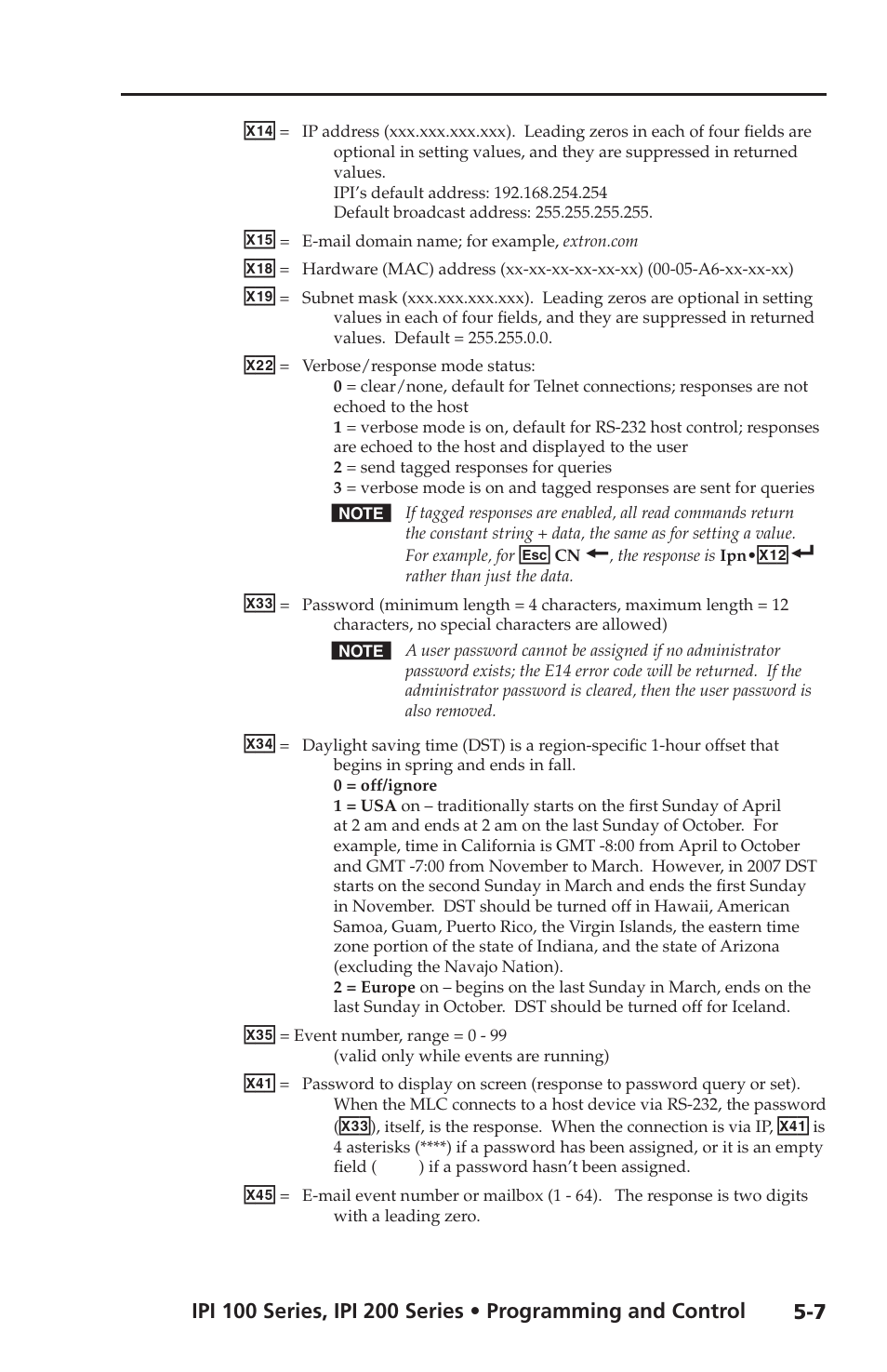 Extron electronic IPI 100 Series User Manual | Page 65 / 100