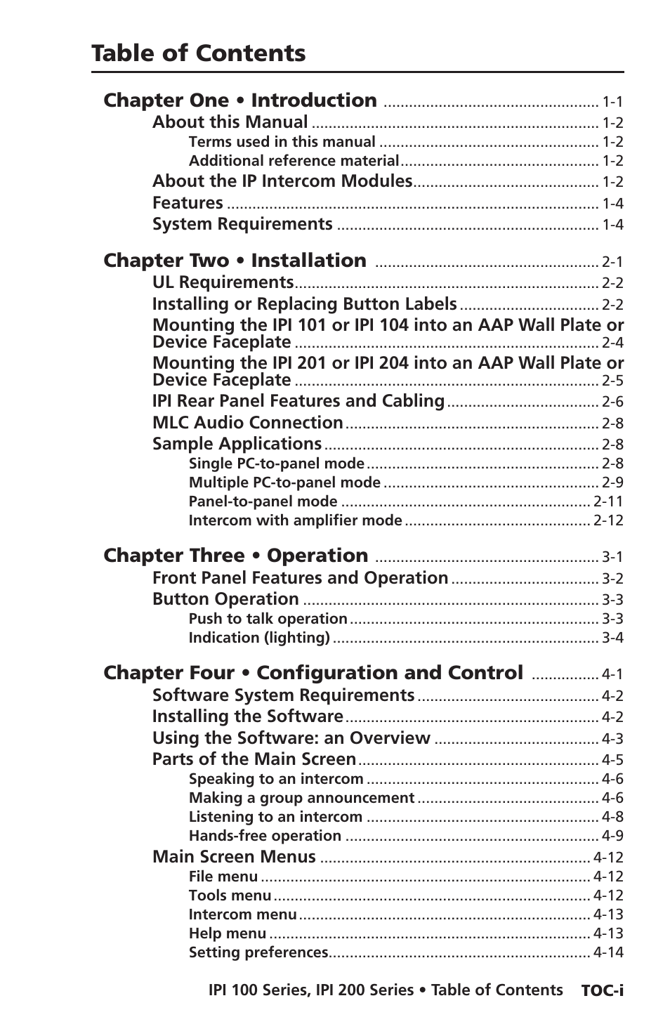 Extron electronic IPI 100 Series User Manual | Page 9 / 100