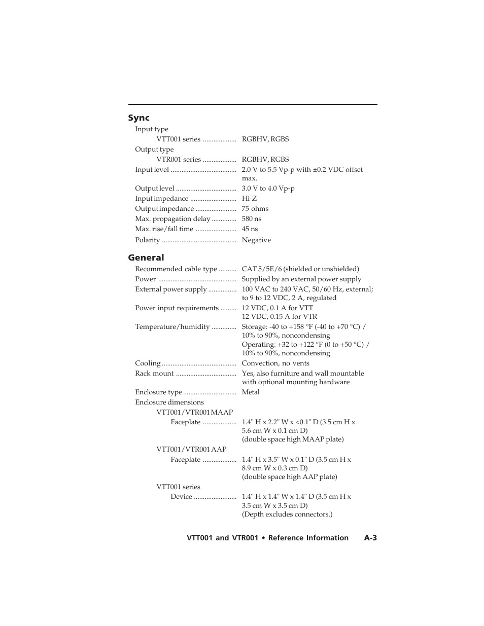 Extron electronic Twisted Pair Receiver VTR001 User Manual | Page 33 / 40