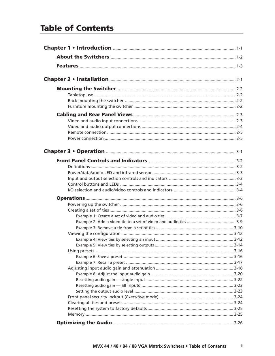 Extron electronic MVX 44 series User Manual | Page 5 / 78