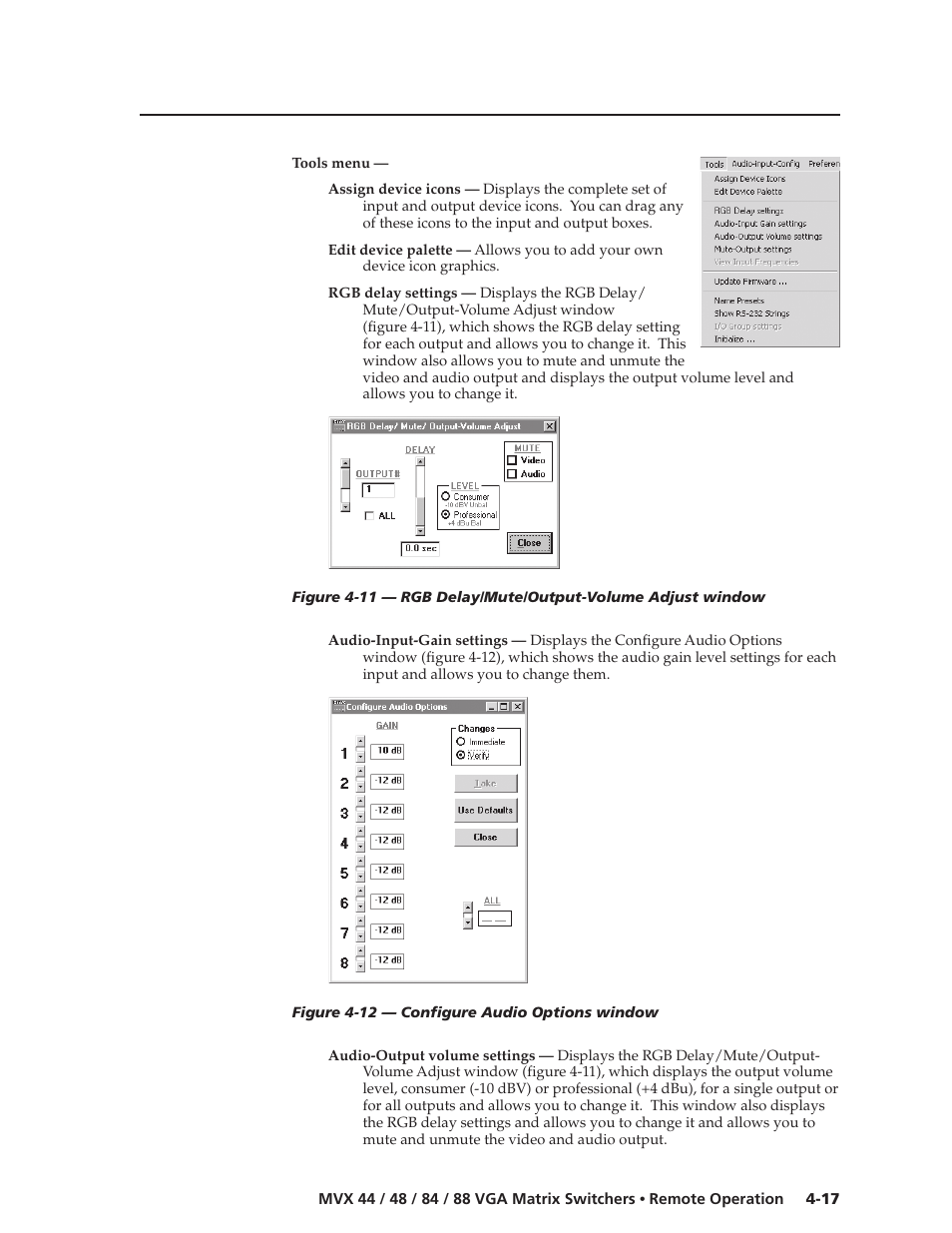 Extron electronic MVX 44 series User Manual | Page 65 / 78