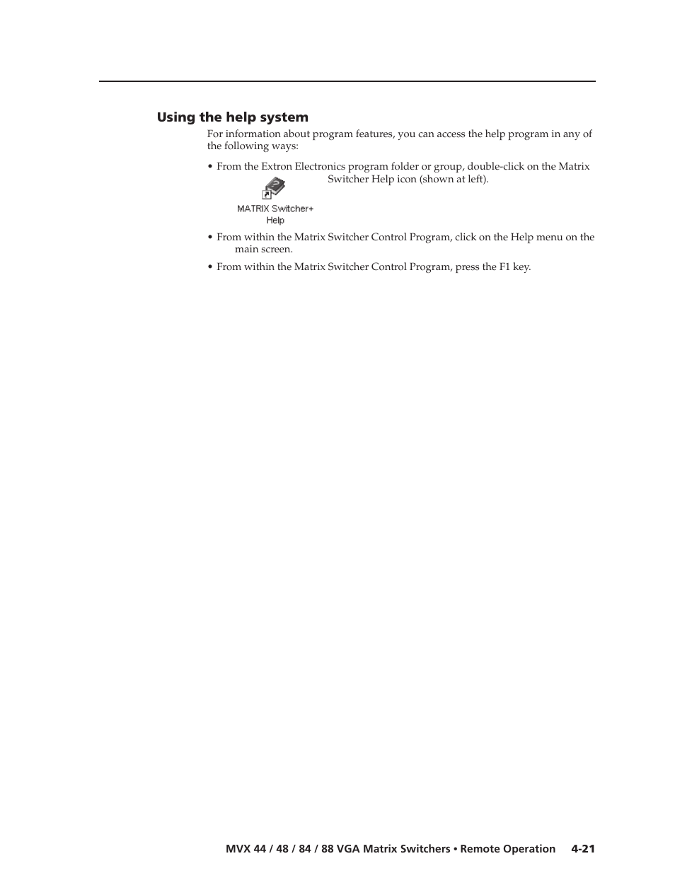 Extron electronic MVX 44 series User Manual | Page 69 / 78