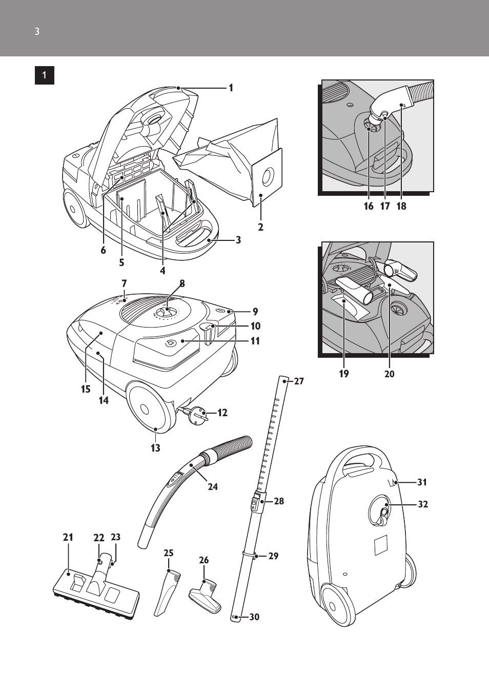 Philips FC8445 User Manual | Page 3 / 100