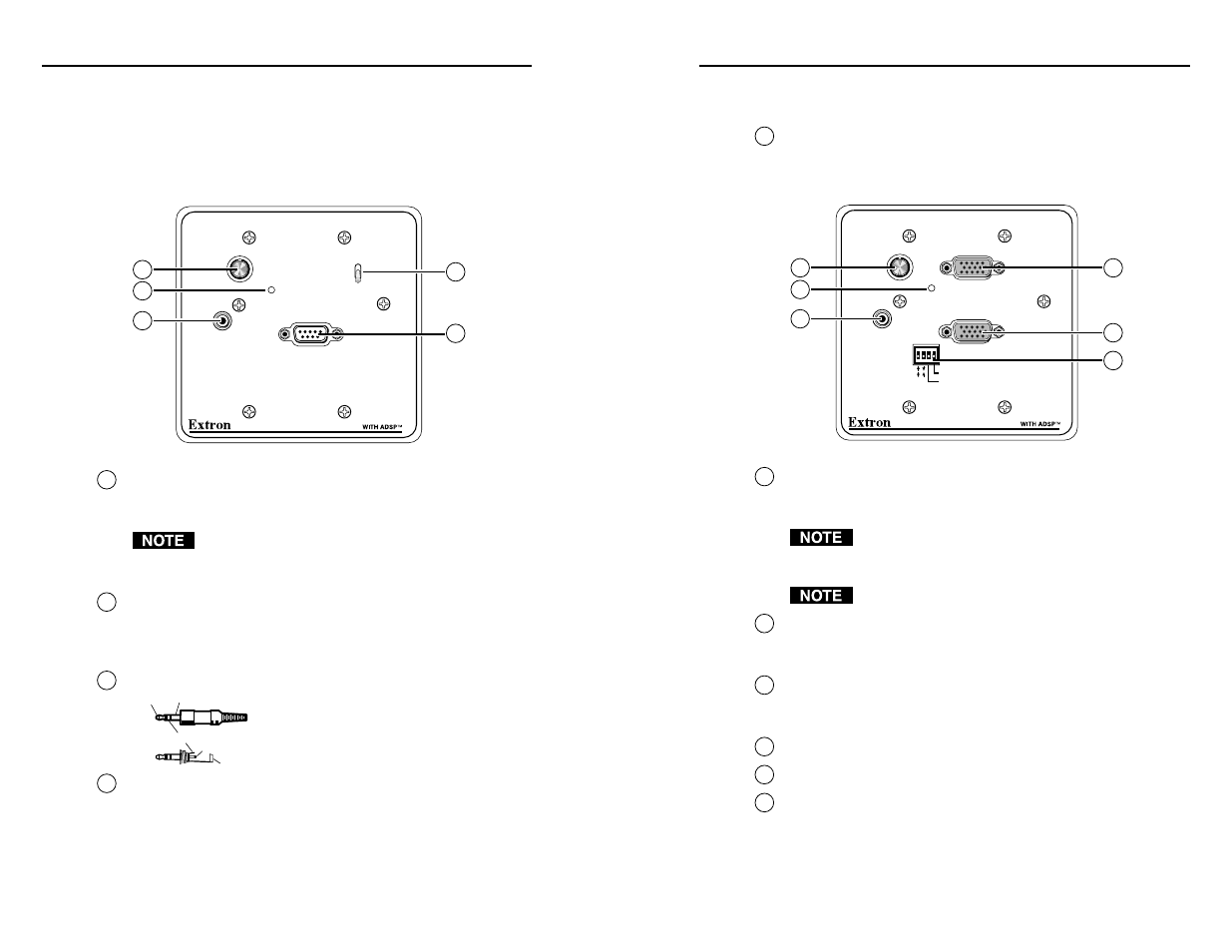 Installation and operation, cont’d, Setting front panel switches | Extron Electronics RGB 500_Dual User Manual | Page 12 / 26