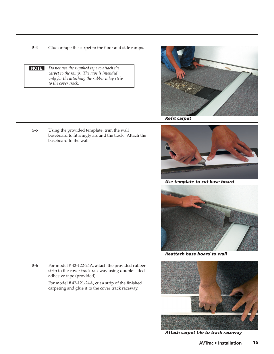 Extron electronic Low Profile Floor-Mount Raceway System for A/V Connectivity AVTrac User Manual | Page 17 / 24