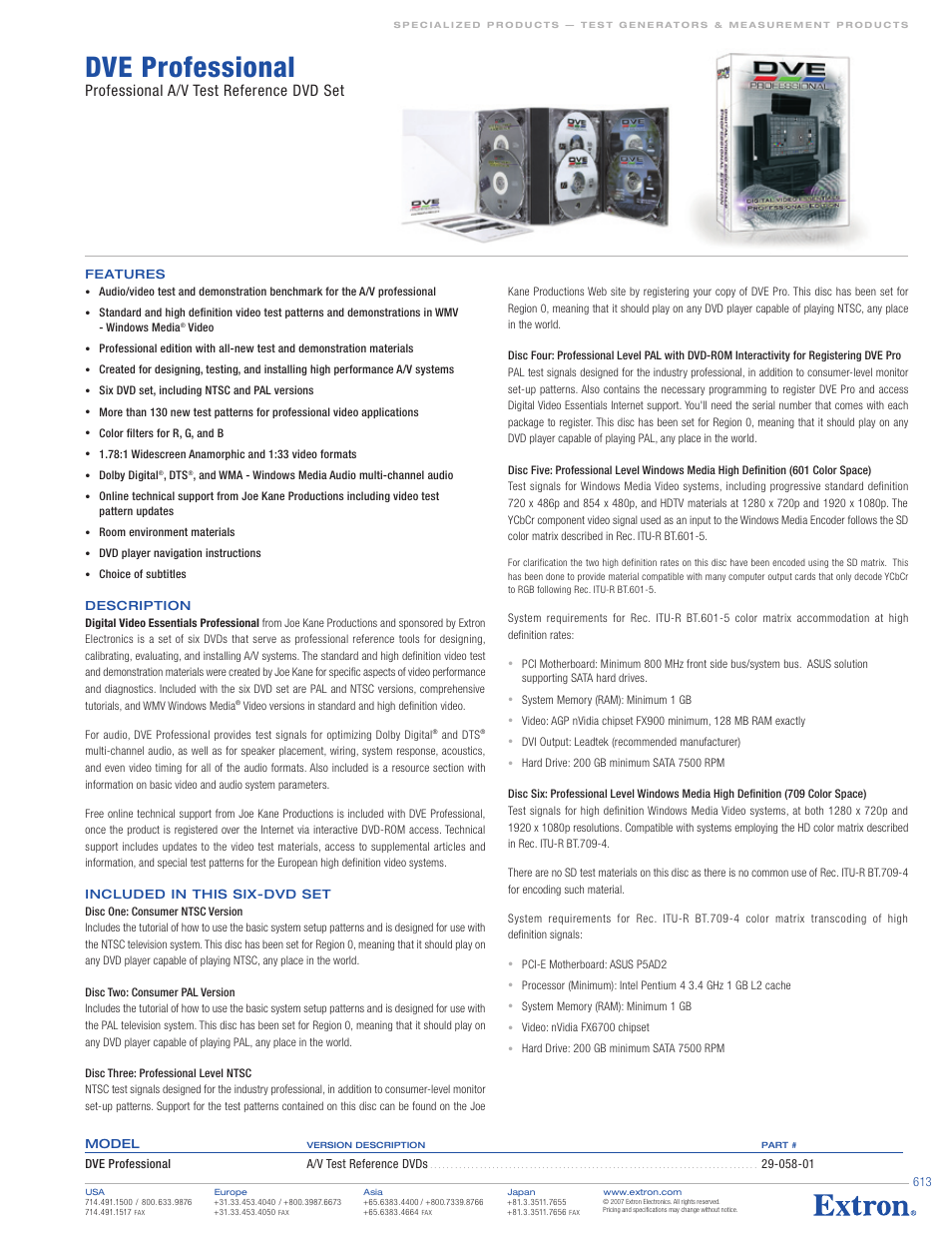 Extron electronic DVE Professional User Manual | 1 page