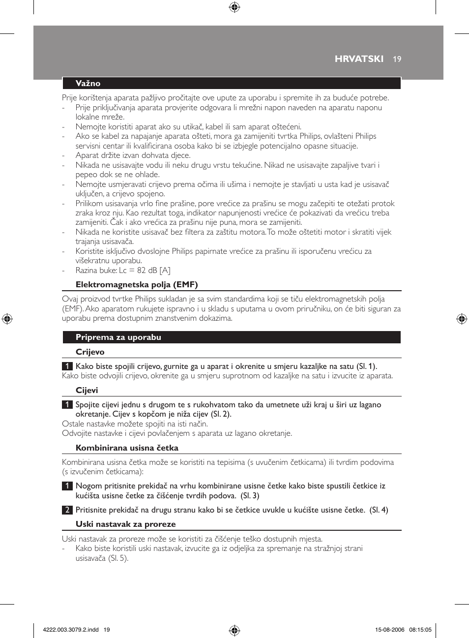 Philips FC8344 User Manual | Page 19 / 72