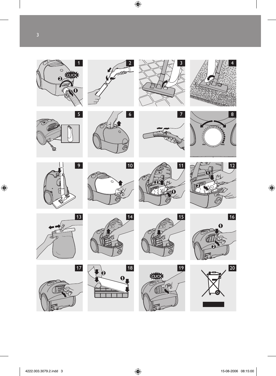 Philips FC8344 User Manual | Page 3 / 72