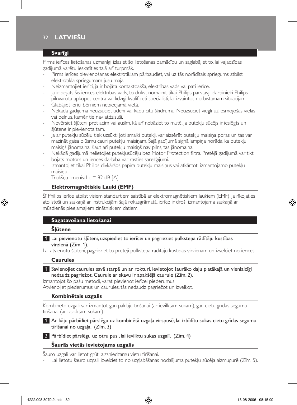 Philips FC8344 User Manual | Page 32 / 72