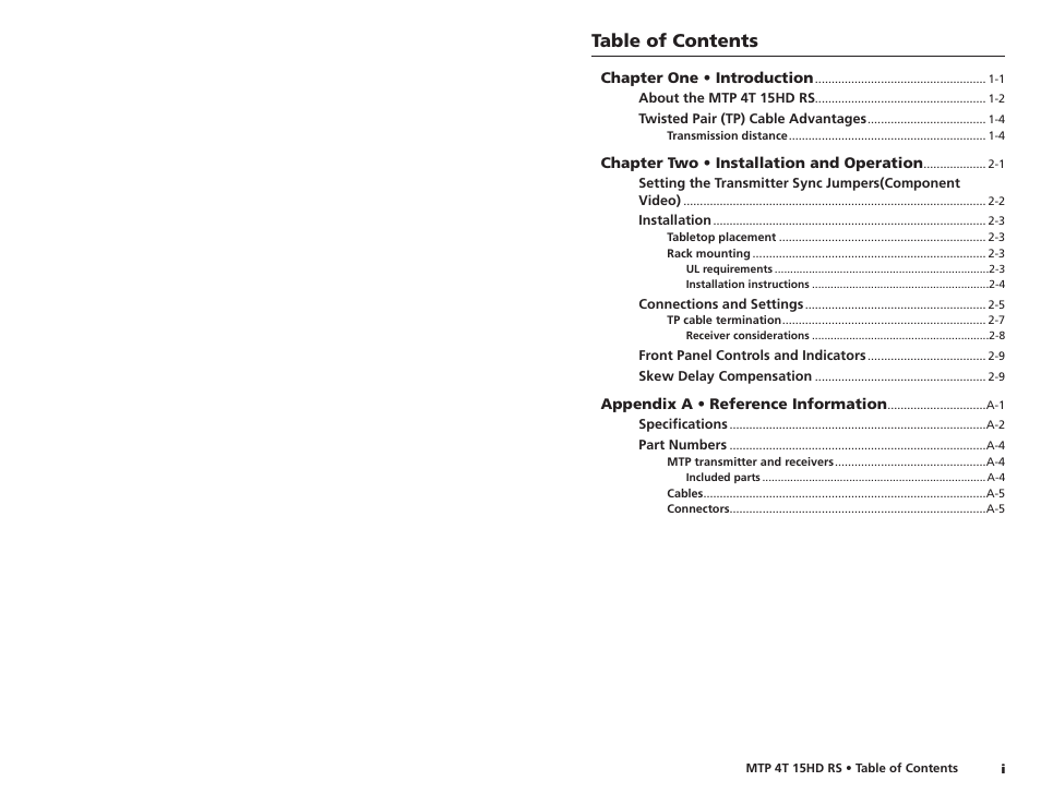 Extron electronic MTP 4T 15HD RS User Manual | Page 4 / 16