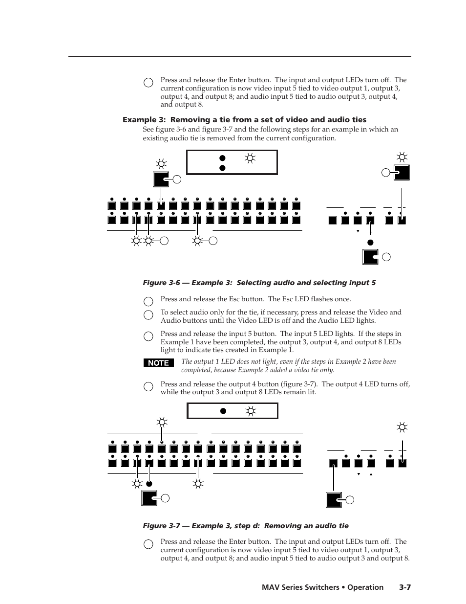 7 mav series switchers • operation | Extron Electronics MAV Series User Manual | Page 31 / 72