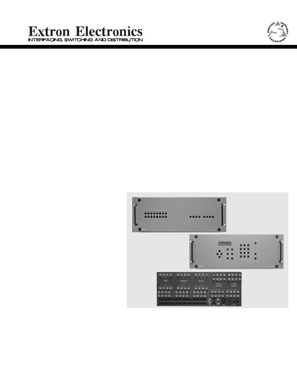 Extron Electronics Matrix 200 User Manual | 111 pages