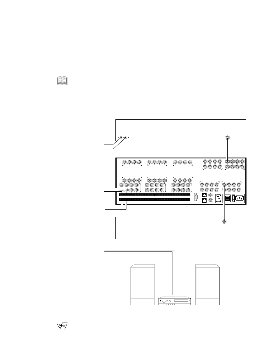 Composite video input with right & left audio, Extron • matrix 200 • user’s manual | Extron Electronics Matrix 200 User Manual | Page 38 / 111