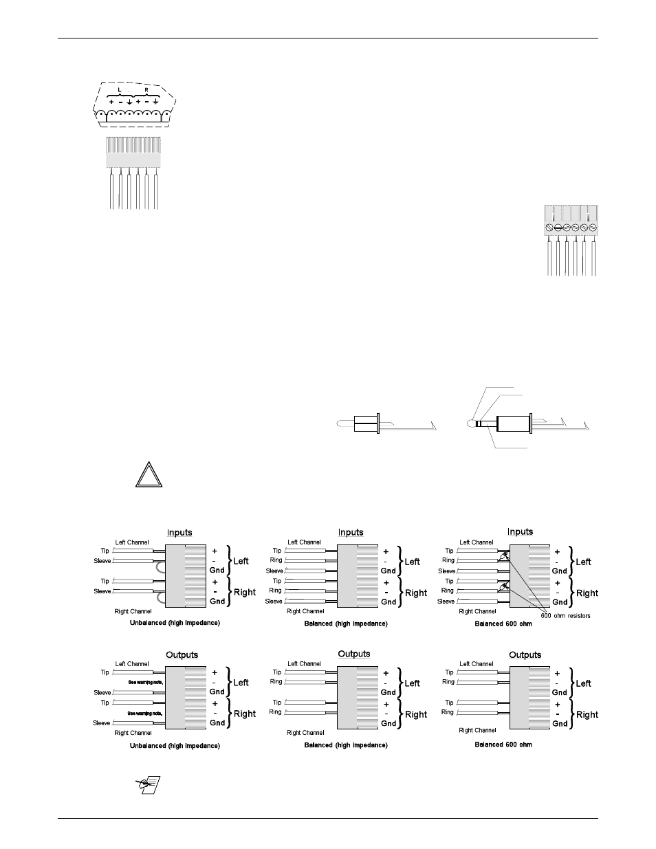 Audio wiring applications | Extron Electronics Matrix 200 User Manual | Page 41 / 111