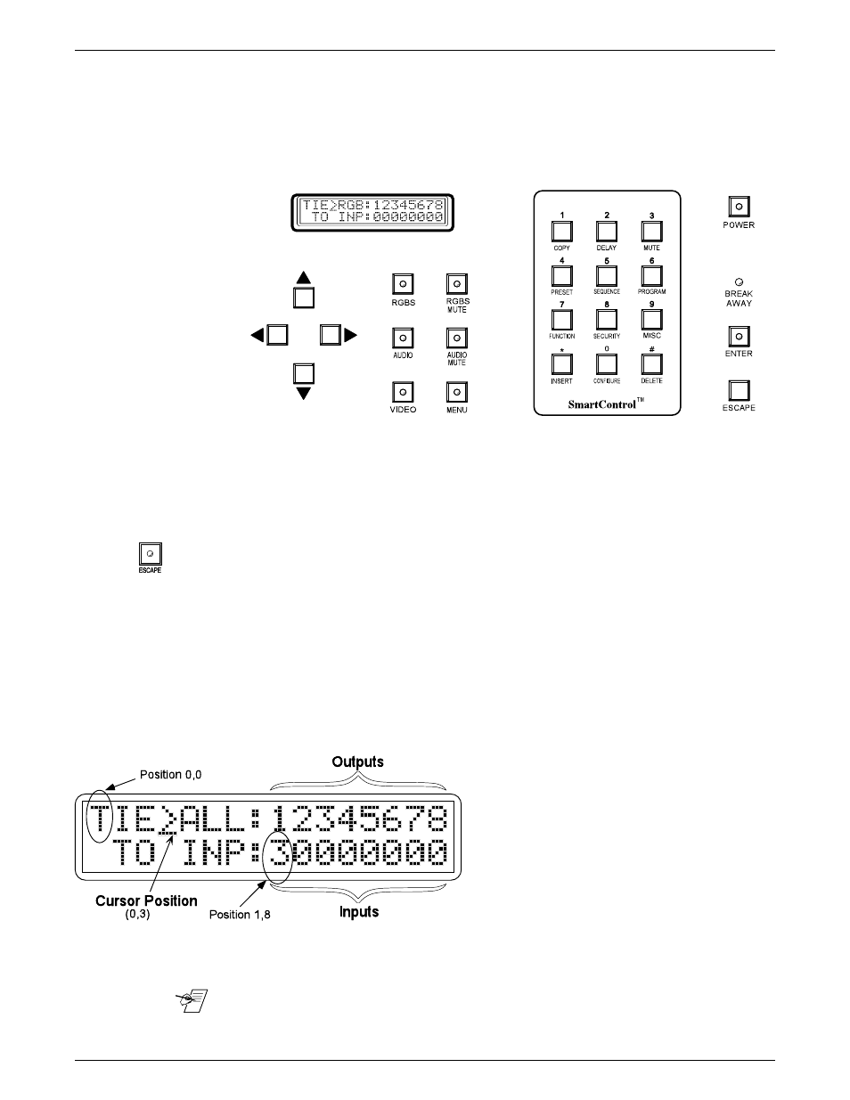 Using the lcd display | Extron Electronics Matrix 200 User Manual | Page 45 / 111