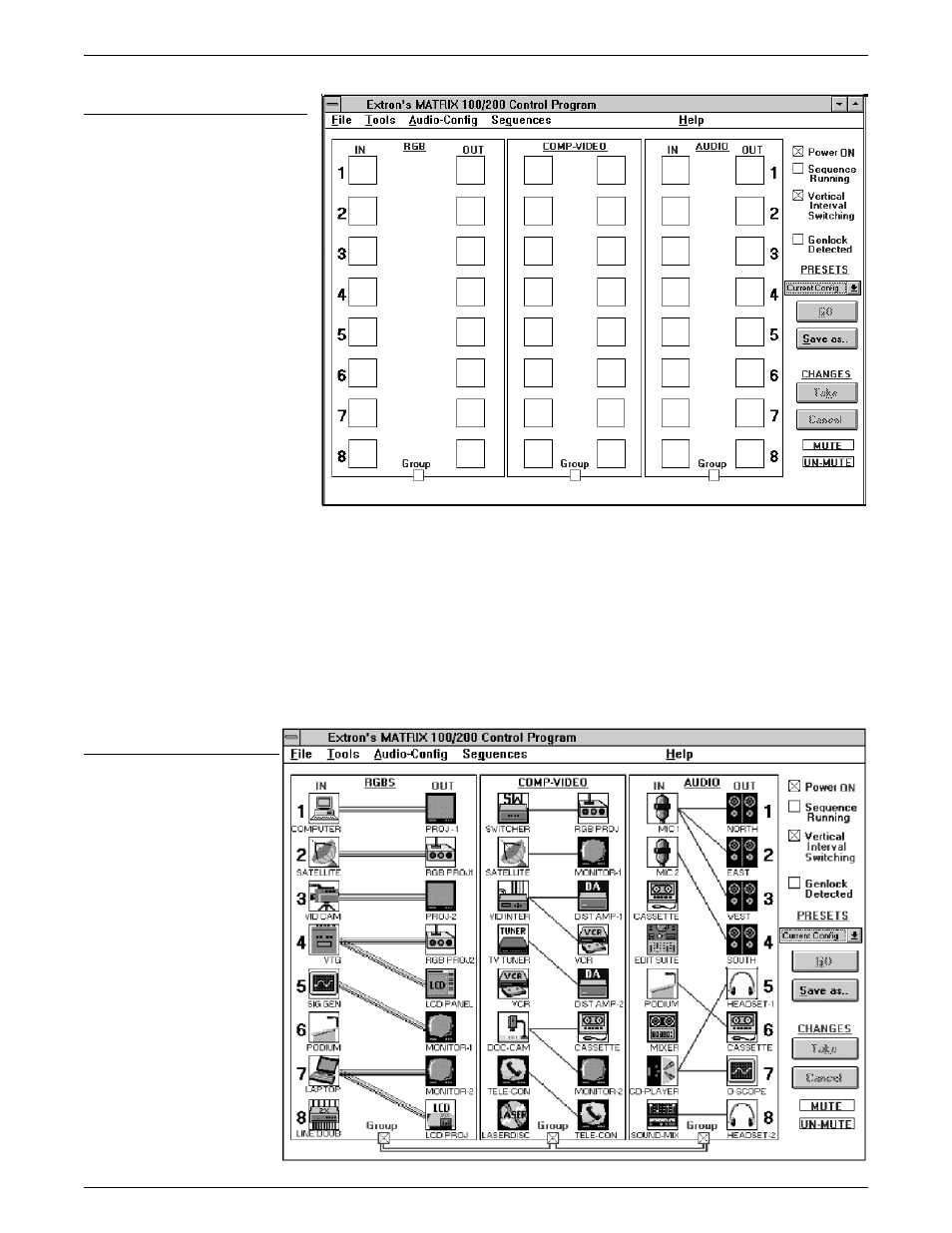 Chapter 5 • windows® software control | Extron Electronics Matrix 200 User Manual | Page 70 / 111