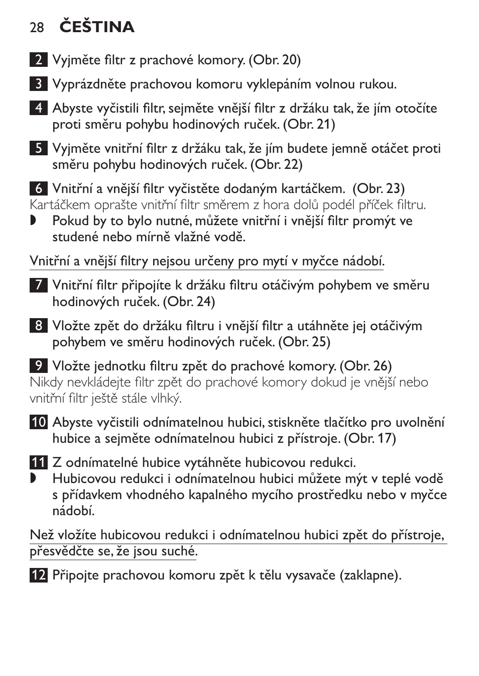 Philips FC6092 User Manual | Page 28 / 140