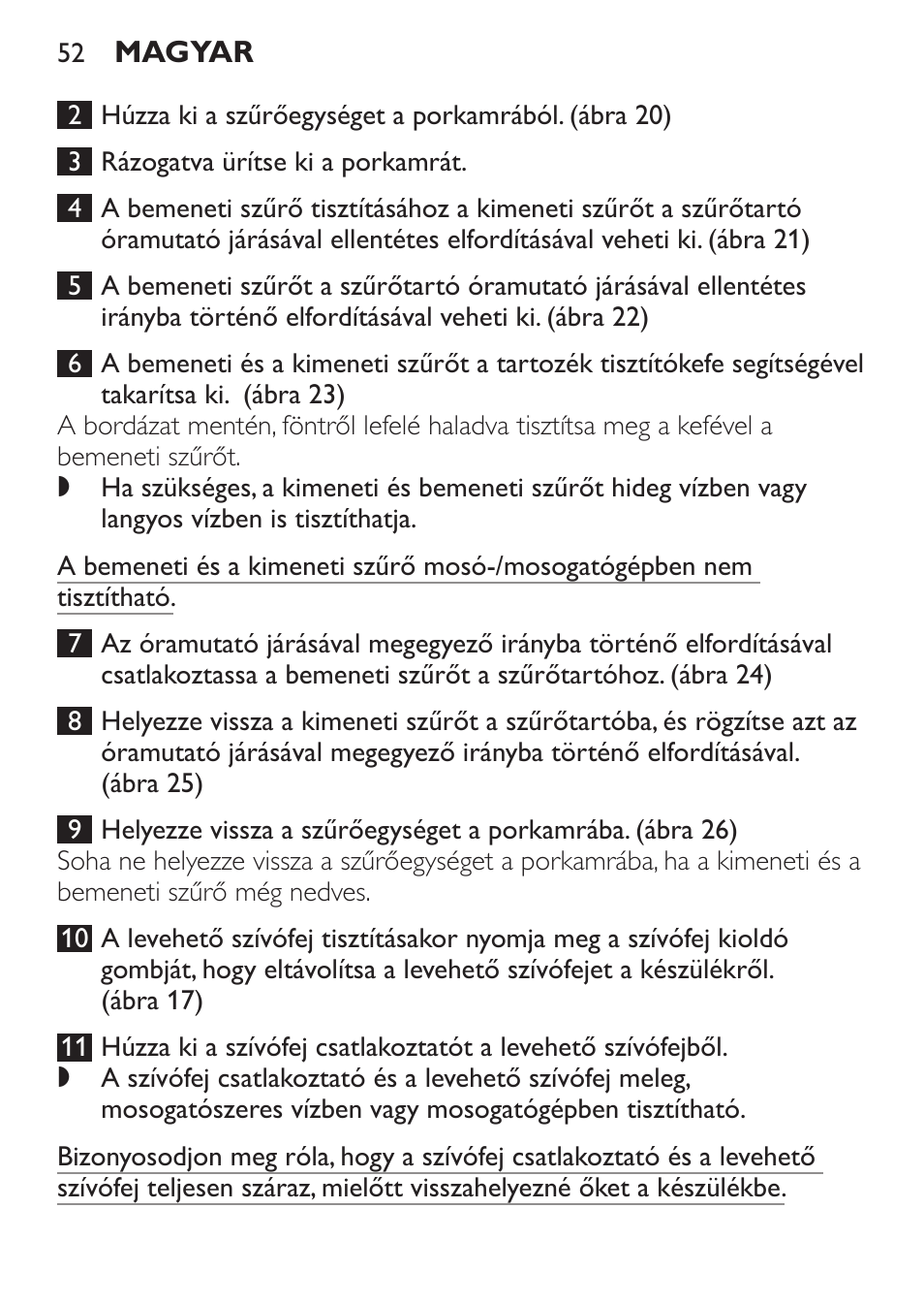 Philips FC6092 User Manual | Page 52 / 140