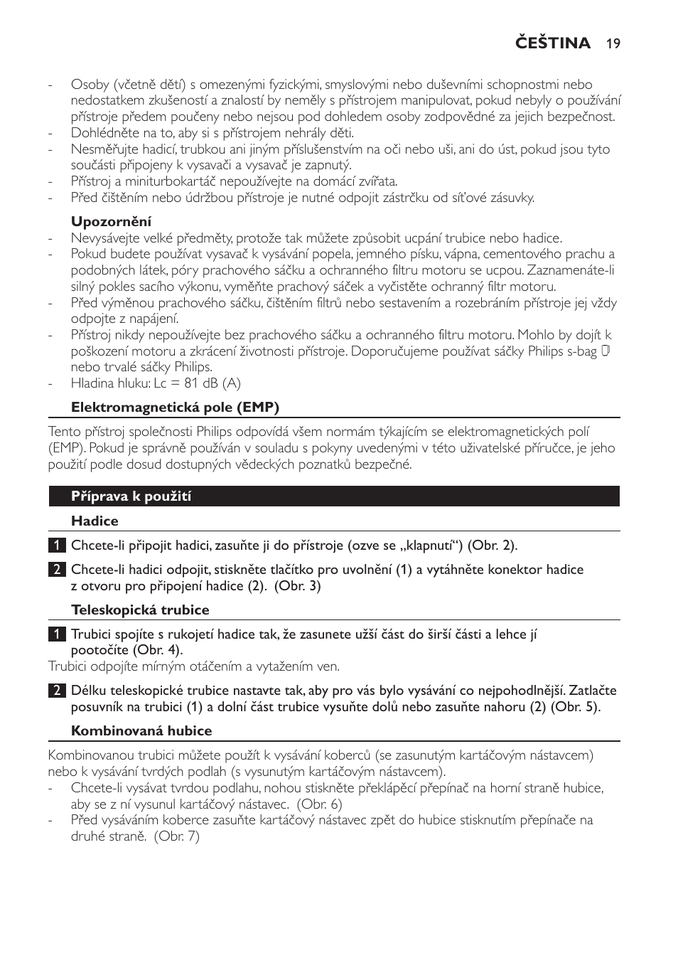 Philips FC8132 User Manual | Page 19 / 116