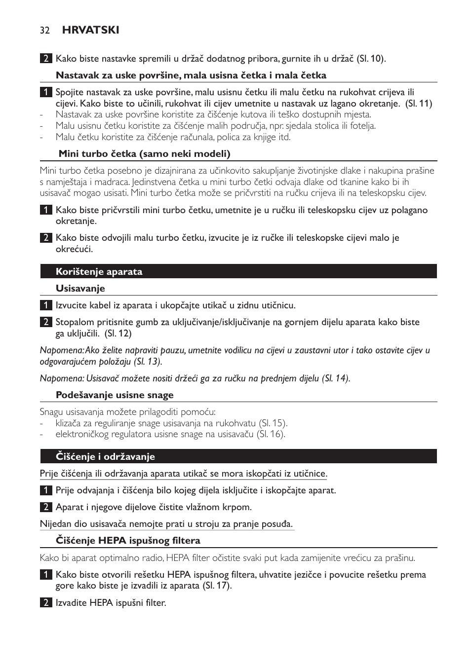 Philips FC8132 User Manual | Page 32 / 116