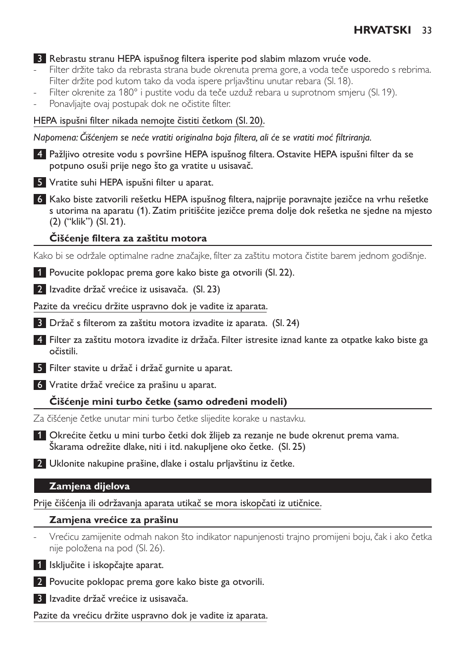 Philips FC8132 User Manual | Page 33 / 116