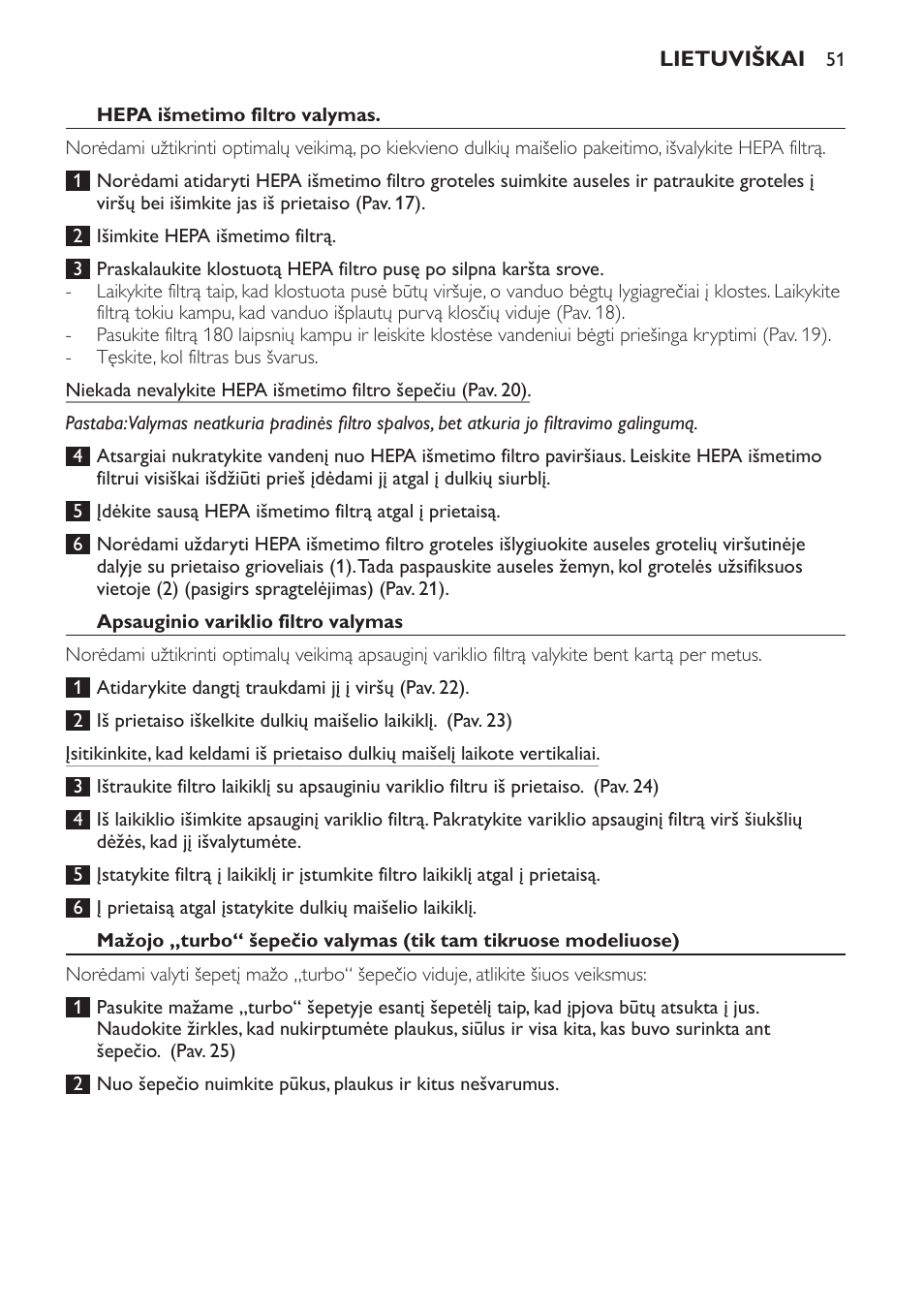 Philips FC8132 User Manual | Page 51 / 116