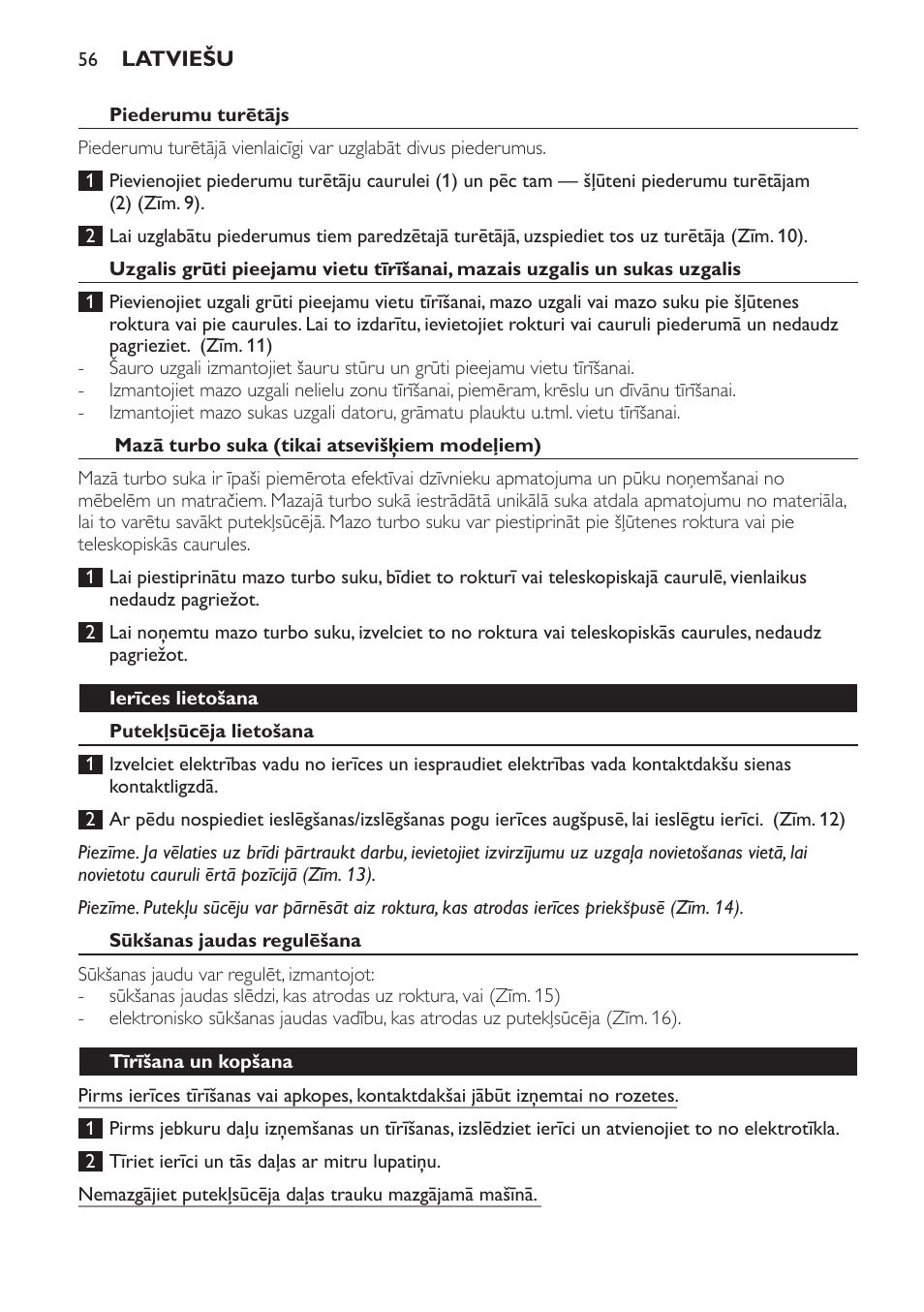 Philips FC8132 User Manual | Page 56 / 116