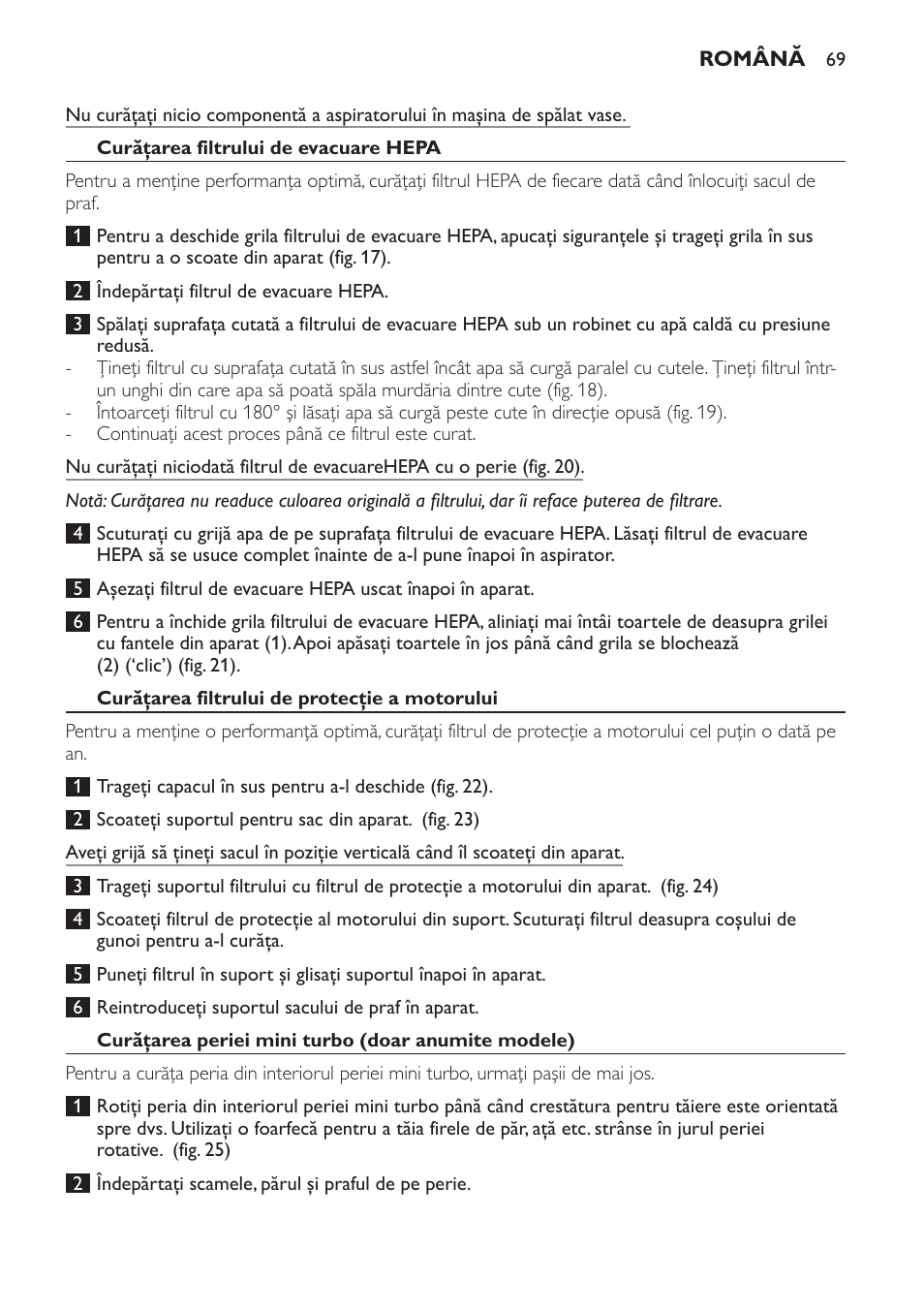 Philips FC8132 User Manual | Page 69 / 116