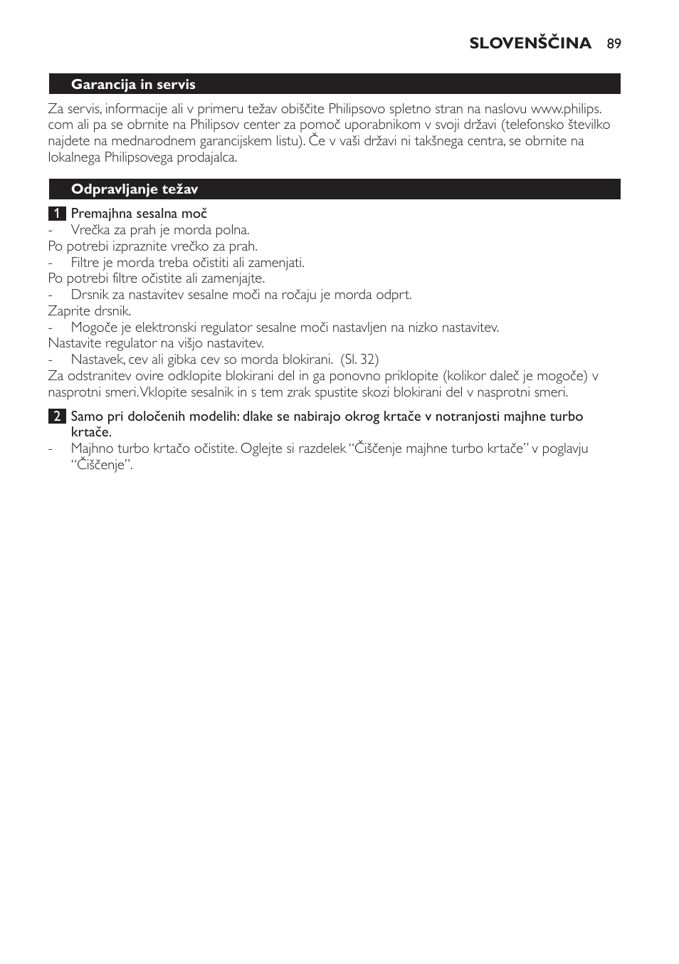 Philips FC8132 User Manual | Page 89 / 116