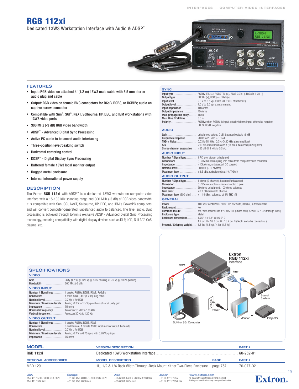 Extron electronic RGB 112xi User Manual | 1 page