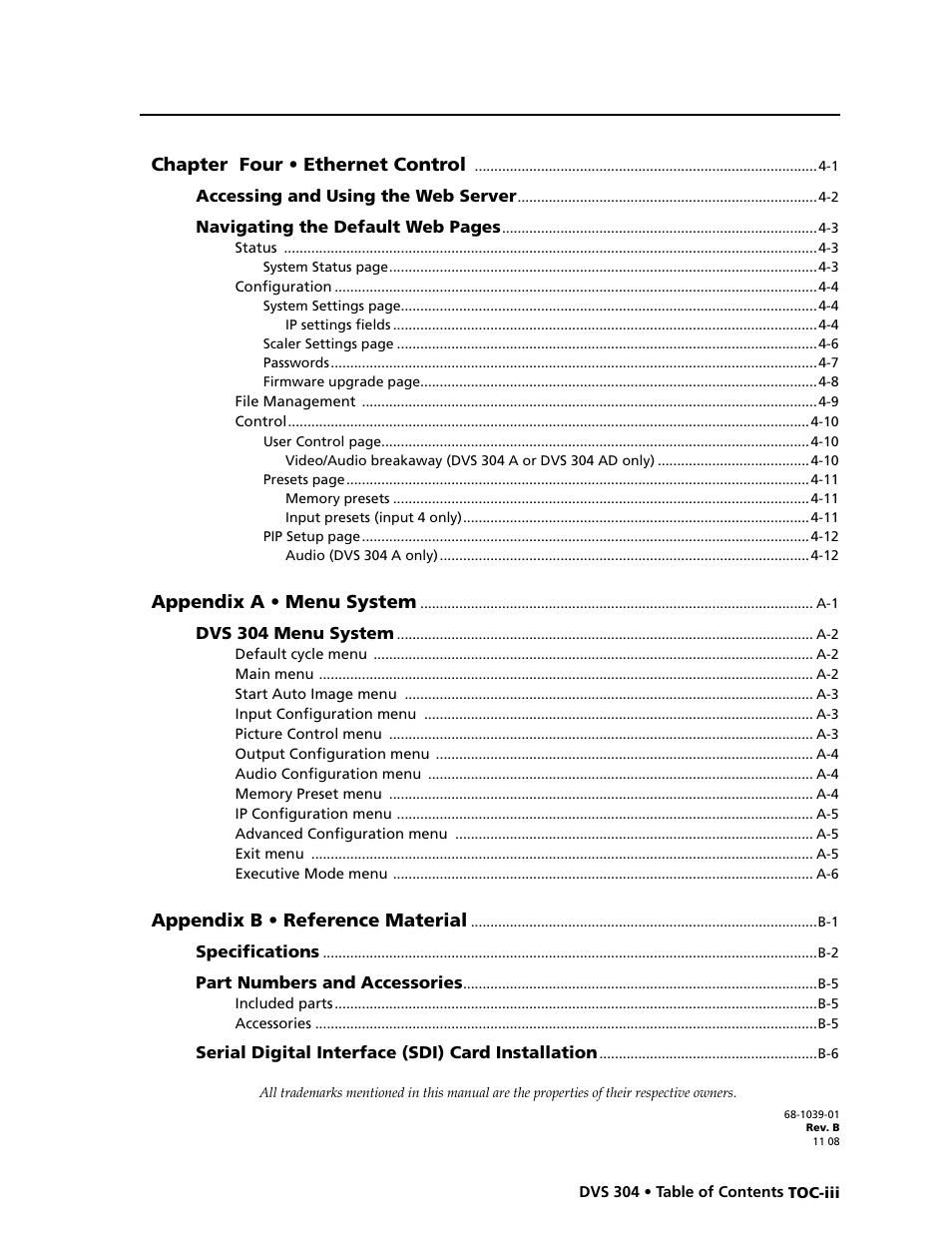 Preliminar y | Extron electronic Digital Video Scaler Series DVS 304 AD User Manual | Page 7 / 96