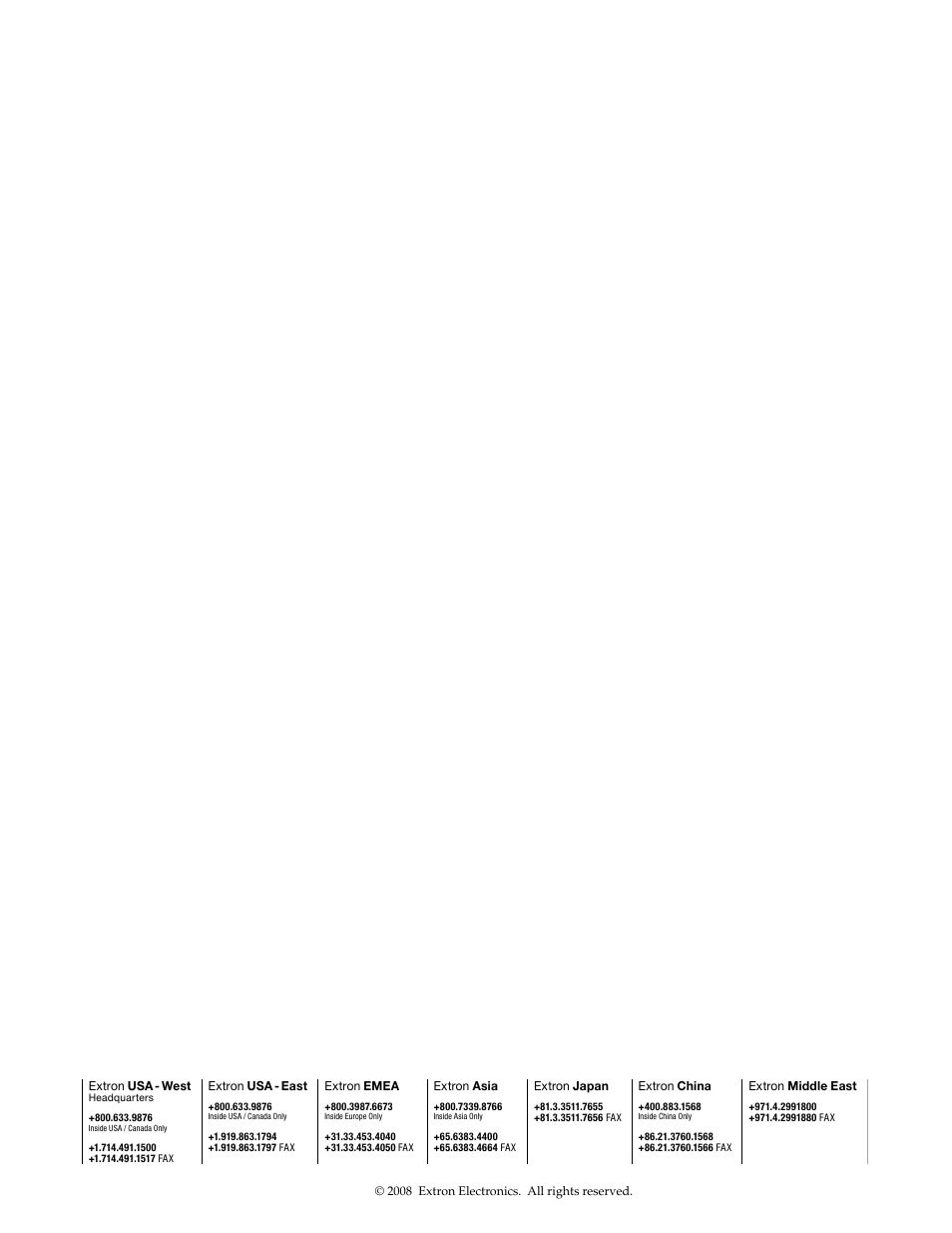 Extron electronic Digital Video Scaler Series DVS 304 AD User Manual | Page 96 / 96