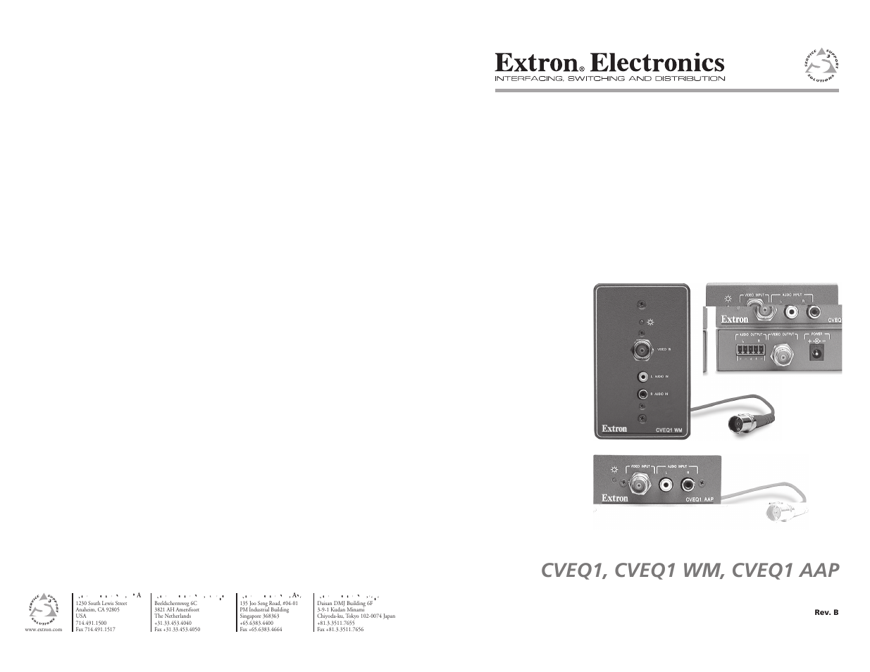 Extron electronic CVEQ1 AAP User Manual | 15 pages