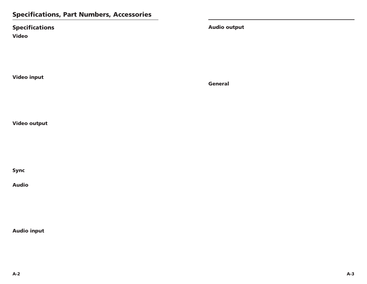 Specifications, Specifications, part numbers, accessories | Extron electronic CVEQ1 AAP User Manual | Page 12 / 15