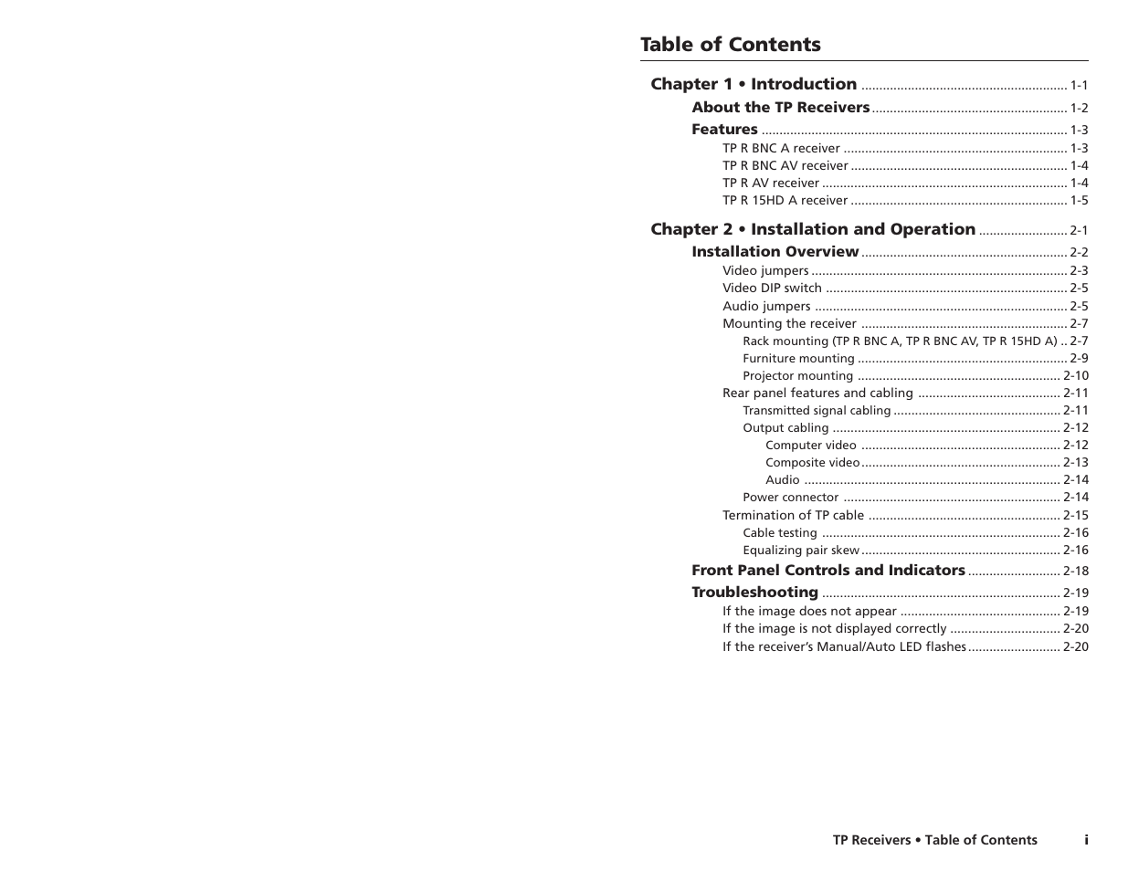 Extron electronic TP R BNC A User Manual | Page 3 / 21