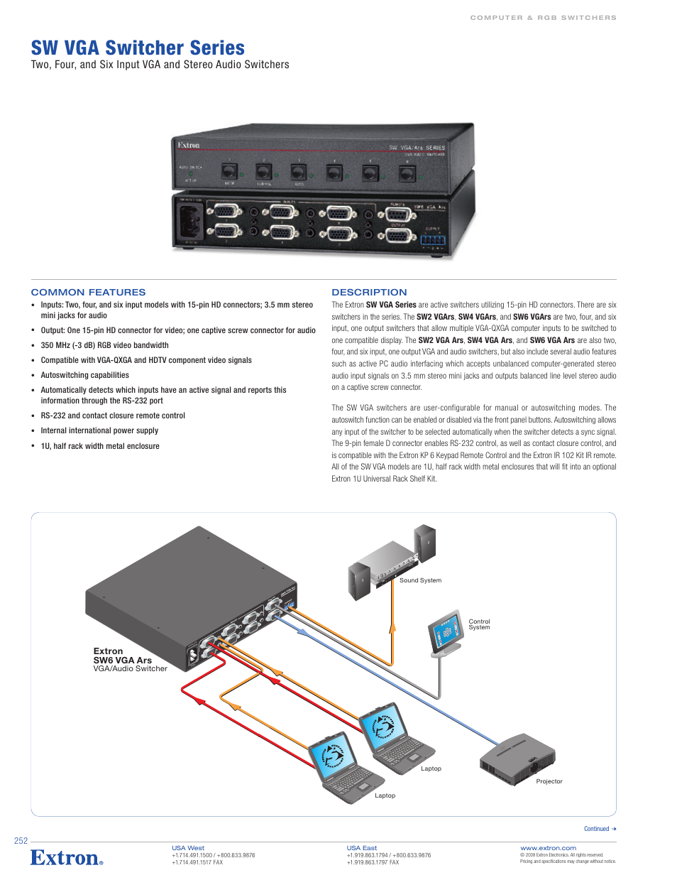 Extron electronic RS-232 User Manual | 3 pages