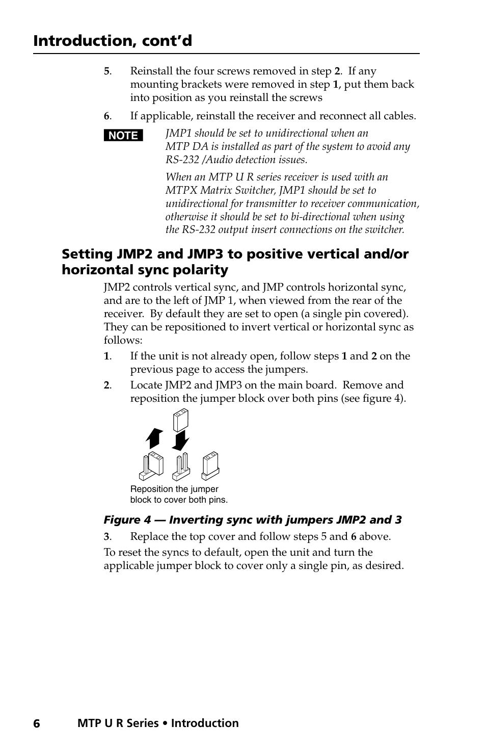 Introduction, cont’d | Extron Electronics MTP U R RS User Manual | Page 9 / 30