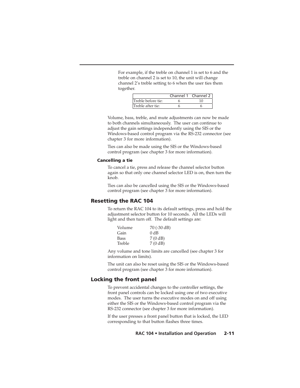 Extron Electronics RAC 104 User Manual | Page 23 / 44