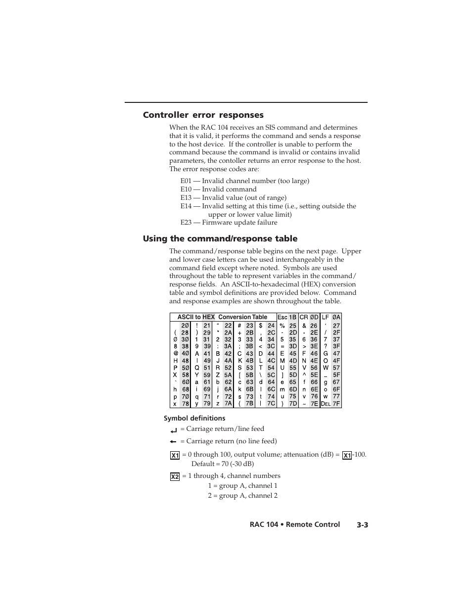Extron Electronics RAC 104 User Manual | Page 27 / 44