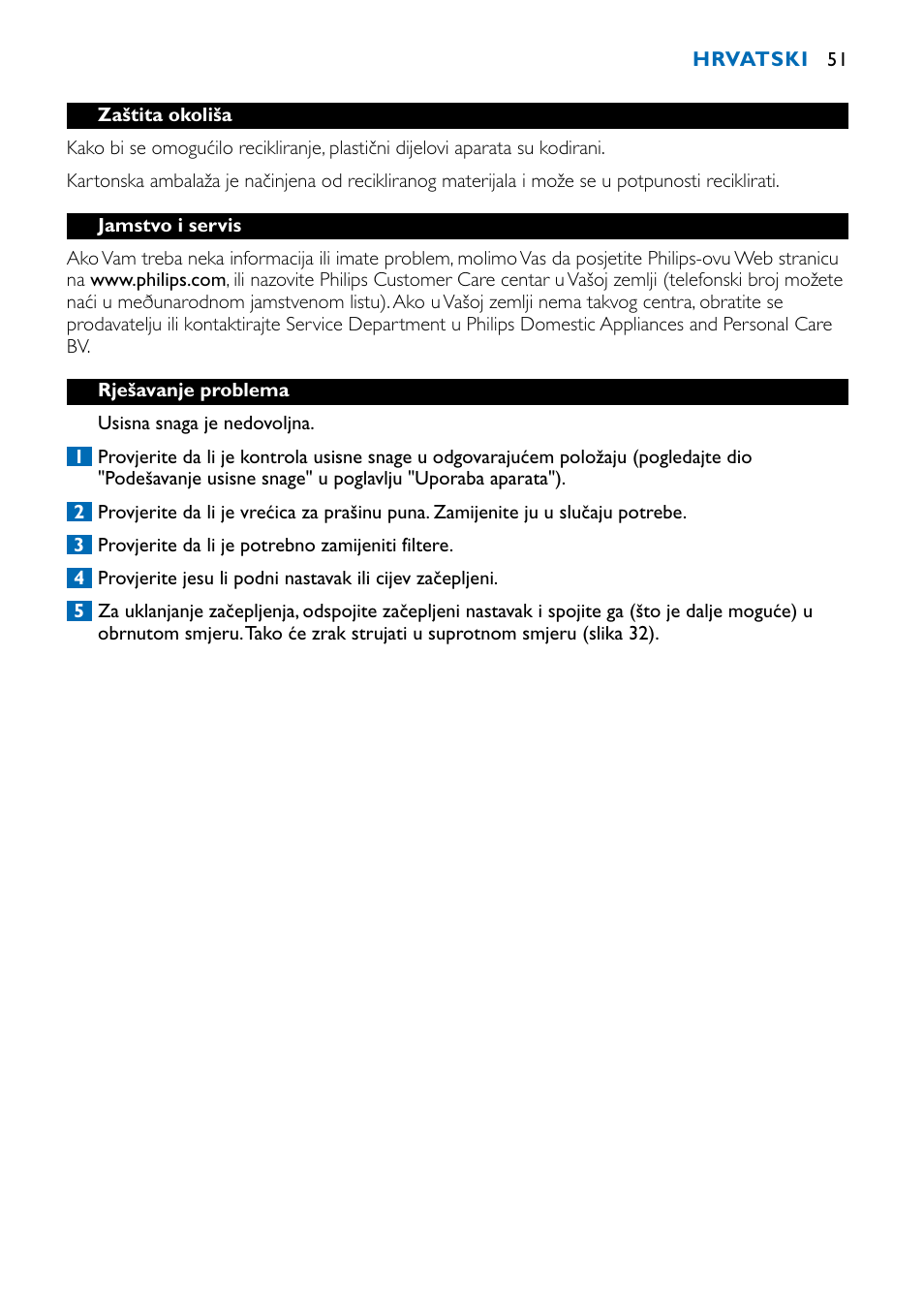 Philips FC9122 User Manual | Page 51 / 84