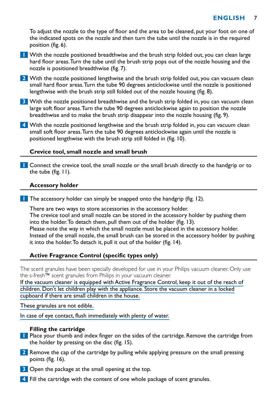 Philips FC9122 User Manual | Page 7 / 84